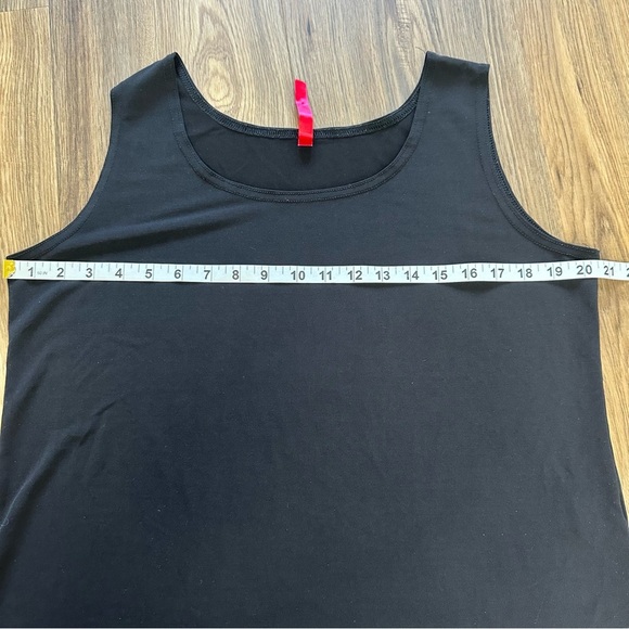 IC by Connie K Tank Top Size Large Black Jersey Stretch Scoop Neck Cami Shell - Picture 6 of 6